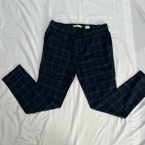 Blue & Green Printed Cargo Pants